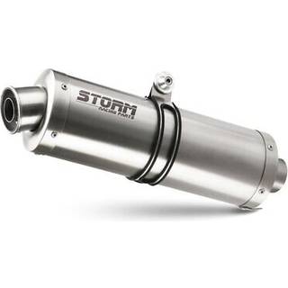 Storm Oval Lyddæmper i rustfrit stål