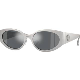 Versace VE2263 12666G 56 Solbriller Kvinder Silver - Matte Silver - 56mm
