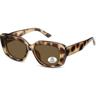 Montana Briller MP56 Polarized MP56B 55 Solbriller Kvinder Tortoiseshell - Shiny Tortoise - 55mm