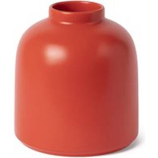 Raawii Vases - 'Omar' vase, coral red in Coral Red Ceramic