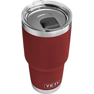 Yeti rambler 30 oz rustfrit st?l vakuum isoleret tumbler m/magslider l?g mursten r?d