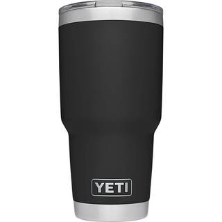 Yeti Rambler 30 oz Rustfrit st?l Vakuum isoleret tumbler med l?g sort