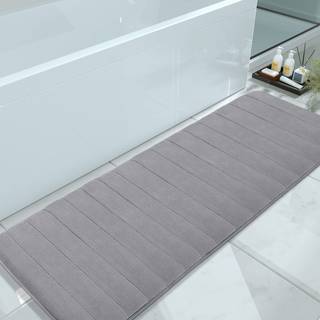 Yimobra hukommelsesskum bademåt stor størrelse 60,2 x 24 tommer blød og behagelig super vandabsorption ikke-glide tyk maskine vask lettere at tør