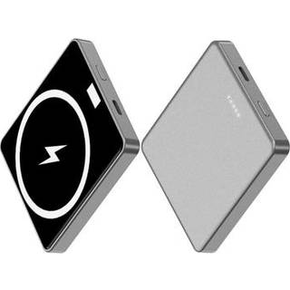 E30 10000mAh Magnetisk Powerbank – 15W Trådløs Opladning, PD + QC 20W Ekstern Batteripakke til Telefoner - Grå