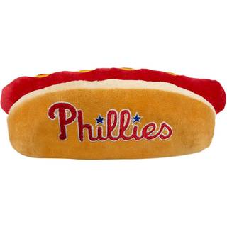 MLB Philadelphia Phillies Plys Hundelegetj - Stadion Tema Snacks - Sdeste Plys HOT-Dog Legetj til Hunde og Katte med Indre Squeaker & Premium