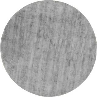 Rund viskose tæppe Jane, håndvævet