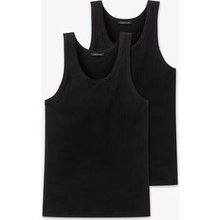 Schiesser 2-pak Authentic Undershirts - Black - Large * Kampagne *