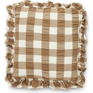 Boel & Jan Kullavik pudebetræk 45x45 cm Brun-hvid