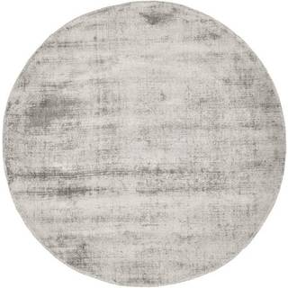 Rund viskose tæppe Jane, håndvævet