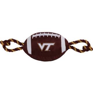 K?ledyrs f?rste NCAA Virginia Tech Hokies Fodboldhund Leget?j Sej kvalitet Nylonmaterialer St?rke tr?k reb Inner Squeaker Collegiate Team Color