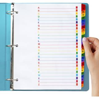 Alfabetbindemiddeldelere til 3 ringbindemiddel (3 s?t x 26 faner) bindemiddelfaner