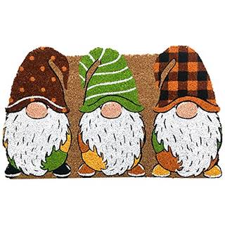 Briarwood Lane Welcome Gnomes hovedd?rm?tte vinter - 30 """" x 18 """" - Natural Fiber Coir - Gnome Door Mat Outdoor - Winter Door Mat Outdoor - Gnom