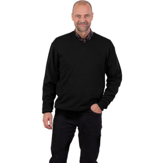 Carnét Stone Herre Striktrøje - Black - 5XL