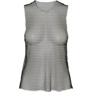 Sophi Transparent Top, Sort, XL