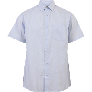 Carnét Oak Herre Kortærmet skjorte - Light Blue Stripe - XL