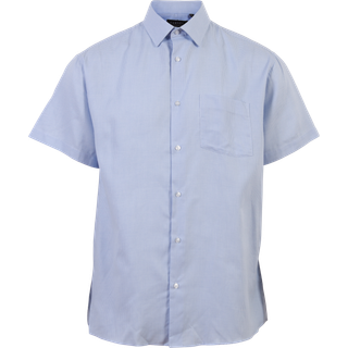 Carnét Oak Herre Kortærmet skjorte - Light Blue Check - L