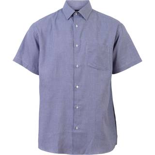 Carnét Oak Herre Kortærmet skjorte - Navy Check - M