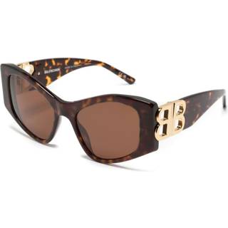 Balenciaga BB0287S 002 55 Solbriller Kvinder Tortoiseshell - Dark Tortoise - 55mm