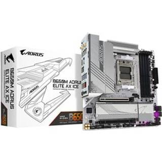 GIGABYTE B650M AORUS ELITE AX ICE Bundkort - AMD B650 - AMD AM5 socket - DDR5 RAM - Micro-ATX