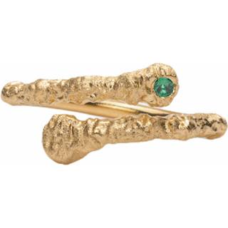IX Studios Crunchy Nature Ring 22 kt. Forgyldt Sølv DMN0315GDGR50 - Unisex - 925 Sterling Silver