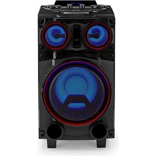 Nedis - Bluetooth® Party Speaker | Maksimal batteritid: 6.5 timer | 120 W | Bærehåndtag | Fest lys | Equalizer | Sort - SPPT800BK