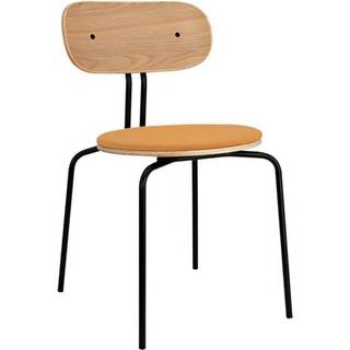 Umage Curious spisebordsstol - Sort stel / Tangerine