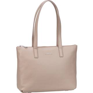 Mandarina Duck Mellow Læder Shopper I Warm Taupe