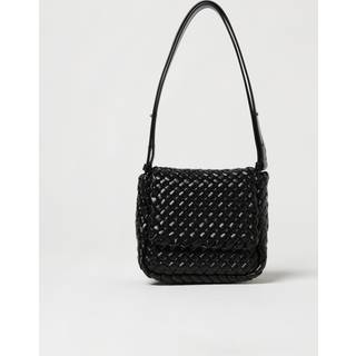 Bottega Veneta Cobble Intreccio Small leather shoulder bag - black - One Size