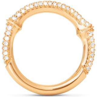 OLE LYNGGAARD COPENHAGEN Nature halv pavé ring i 18 kt. guld med brillanter - Str. 54