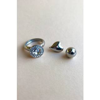DYRBERG/KERN RDU COMPLIMENTS 4 SET 1 RING 350747 (Silver, ONESIZE)