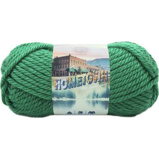 Lion Brand Hometown 135-130K Green Bay Indhold: Uni color, mix, neon & twist: 100% akryl Tweed: 94% akryl, 6% viskose Vægt/længde: Uni color, mix, neon & twist: 142 g = ca. 74 meter Tweed: 113 g = ca. 59 meter Anbefalede pinde: 9.00 mm Strikkefasthed: 10 x 10 cm = 9 m x 12 p Vask: Maskinvask 40°C.