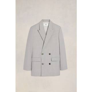 Ami Paris Double-breasted wool blazer - grey - M