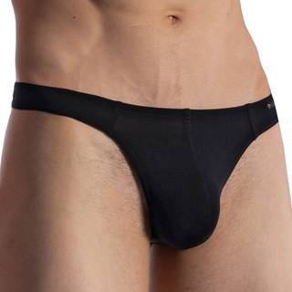 Olaf Benz Herren Ministring schwarz Baumwolle & Mix unifarben