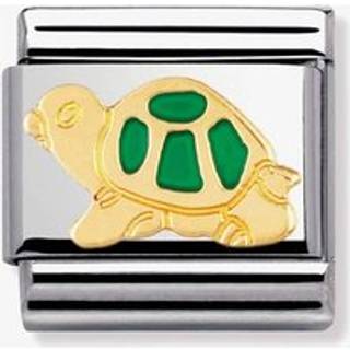 Nomination Classic - TIERE - LAND Edelstahl, Email und 18K-Gold (Schildkrote GRUN) - grün