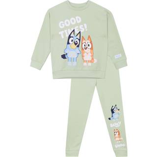Character Character Green 100% Cotton Bluey Good Times Sweatshirt & Joggers Set