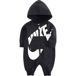 Nike Baby Boy hele dagen Play Hooded Coverall Romper (Black (56B954-023)/White 12 m?neder)