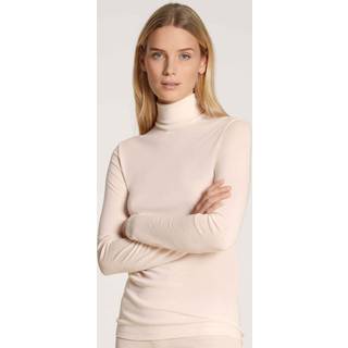 Calida True Confidence Polo Shirt Long Sleeve - Ivory - Large