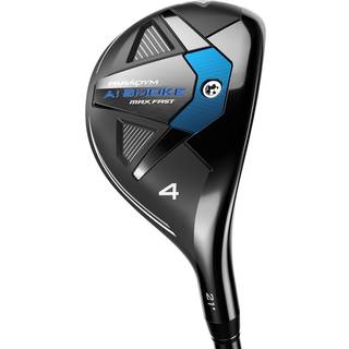 Callaway Paradym Ai Smoke Max Fast Dame Hybridkølle - Sort - Højre - 27.0° (6 Kølle) - True Temper Eldio Blue/White IR/HYB 40 Dame Grafit