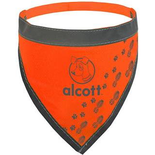 Alcott synlighed hundebandana med reflekterende trim medium neon orange
