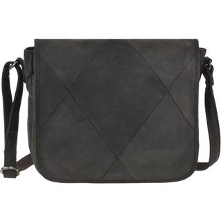 Schultertasche Leder 30x23cm Saddlebag "Vintage Revival" tabakbraun | Greenburry 2061-22