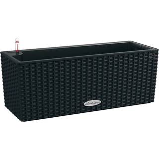Lechuza Balconera Cottage udendørs krukke til blomster med selvvandingssystem Graphite black 50 x 19 x H19 cm