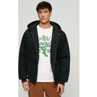 Superdry Superdry Jet Set Green 100% Cotton Surplus Hooded Bomber Jacket
