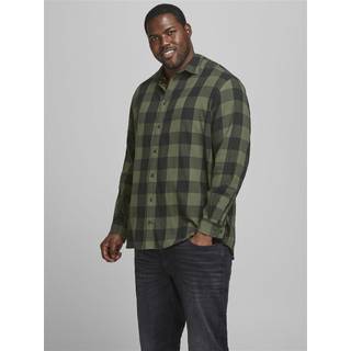 Plus Size Loose Fit Ternet Skjorte