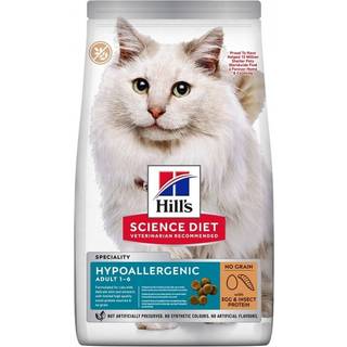 Hill's Science Plan Feline Adult Hypoallergenic Egg & Insect Protein 1,5 kg
