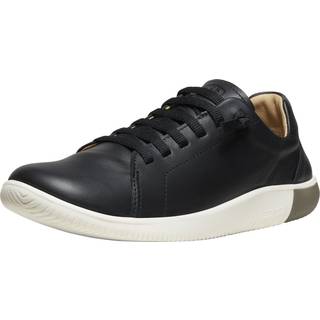 Keen Men's KNX Leather Sneaker Black/Star White, 43