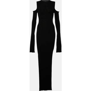 Rick Owens Knitted virgin wool maxi dress - black - XL+