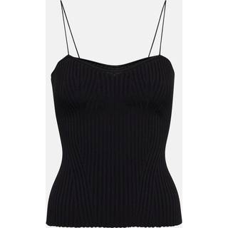 Khaite Ziggy ribbed top - black - L