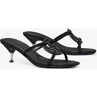 Tory Burch Geo Bombe Miller suede sandals - black - EU 35.5