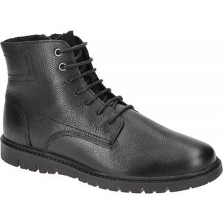 GEOX Herren Desert Boots schwarz Glattleder
