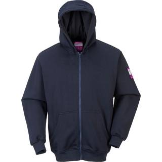FR Hættesweatshirt m/lynlås - Marine (Størrelse: S)